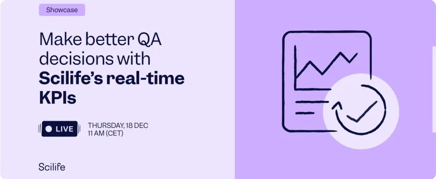 Make better QA decisions with Scilife's real-time KPIs